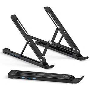 Wholesale X5U Foldable Dock Station Adjustable Laptop Stand With Usb Hub From Laptop Stand Factory